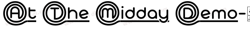 At The Midday Demo字体转换